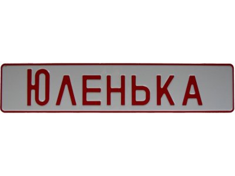 Именной сувенирный гос знак ЮЛЕНЬКА