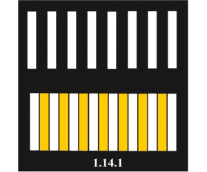 Горизонтальная дорожная разметка 1.14.1