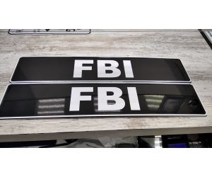 Сувенирные номера с любой надписью например FBI