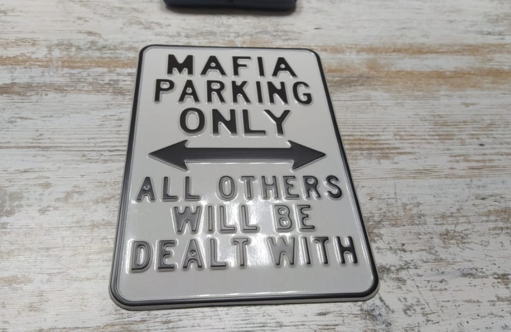 Купить угарные номера с надписью MAFIA PARKING ONLY